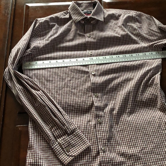 Men’s size small 14-14 1/2 Van Heusen flex slim fit long sleeve button down - Picture 6 of 8
